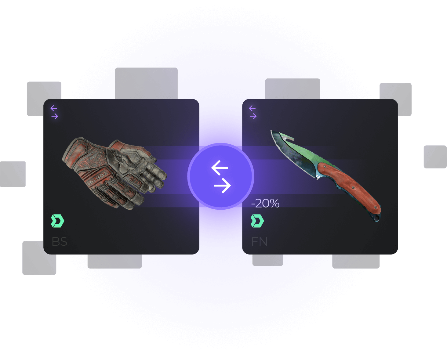 TRADE YOUR OLD SKINS FOR THOSE YOU'VE DREAMED OF