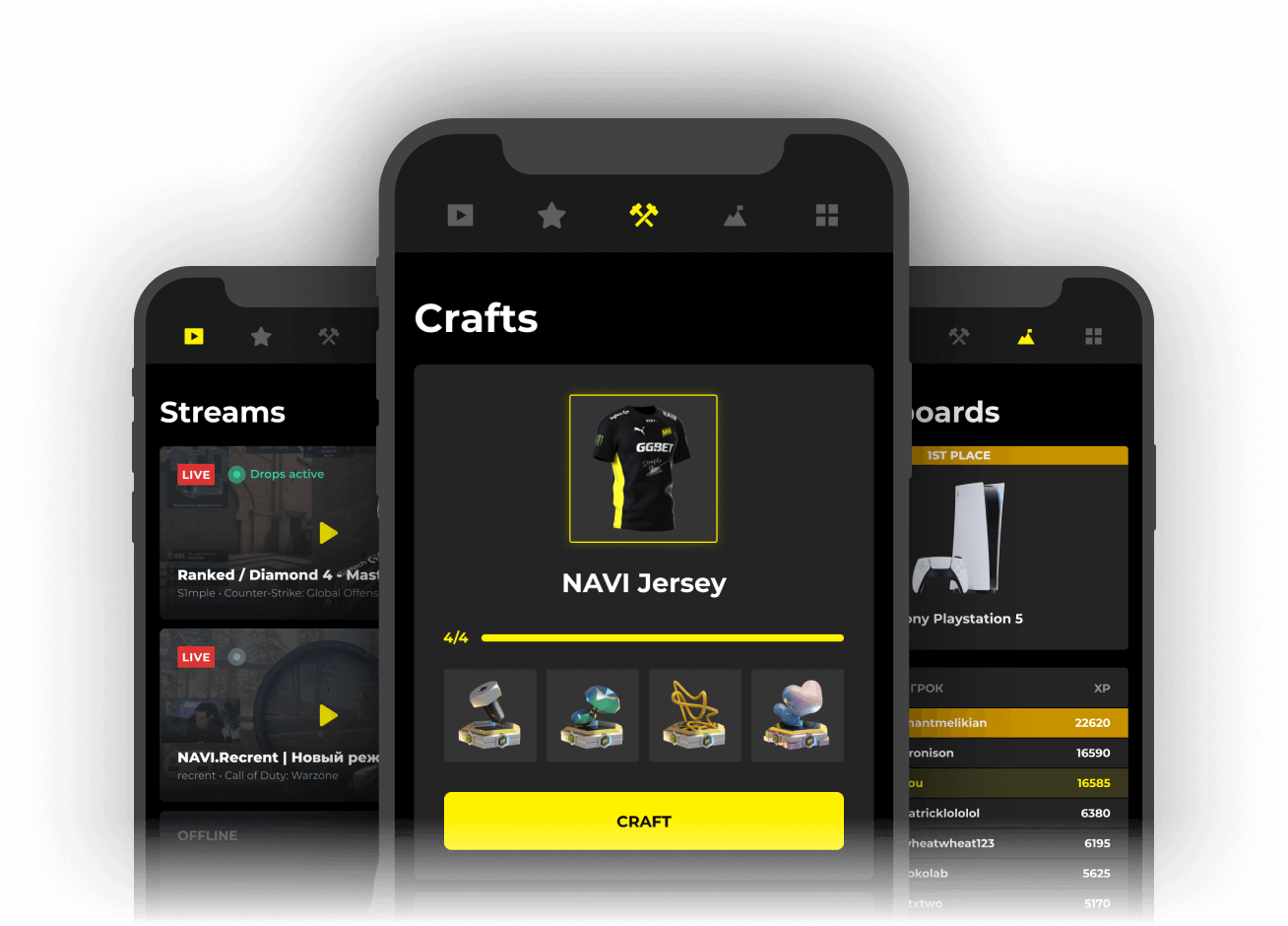 Watch NAVI streams, get items and craft packs with valuable gifts inside!